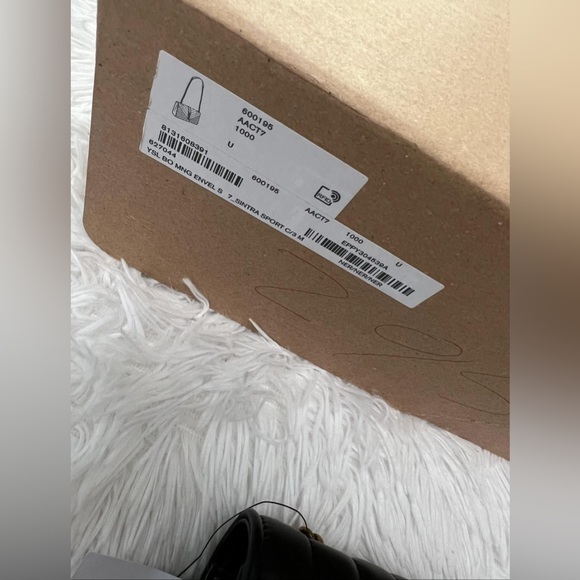 Saint Laurent YSL Monogram Small Envelope Smooth Leather Wallet On Chain - Picture 2 of 5